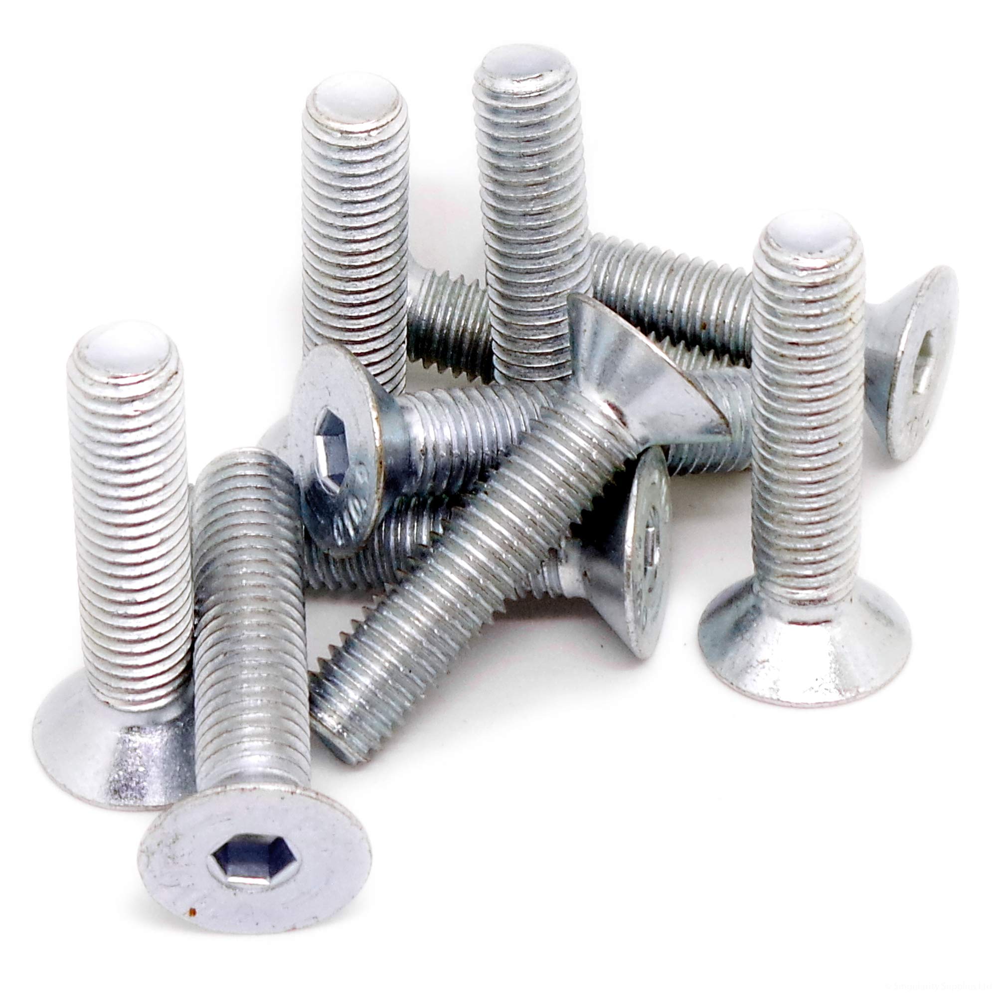 M8 (8mm x 14mm) Hex Socket Countersunk Machine Screw (Bolt) - Stainless Steel (A2) (Pack of 20)
