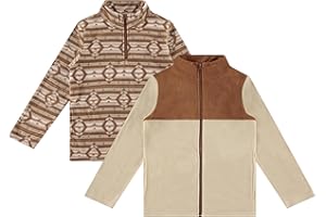 STITCH & STONE Boys 2 Pack Micro Fleece Pullover Cozy and Cool Sweaters for Boys