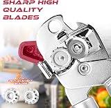 Wellehomi Can Opener Manual Heavy Duty Stainless Steel with Magnet Two view 2
