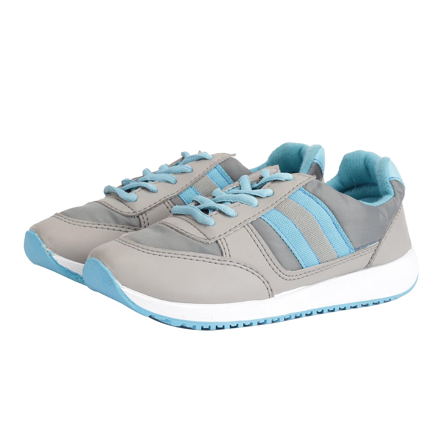 goldstar running shoes for women (grey, blue)