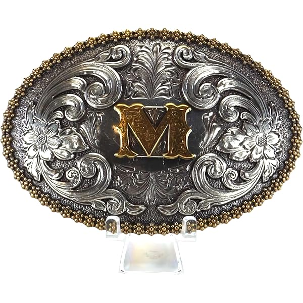 Amazon.com: Nocona Belt Co. M&F K Initial Belt Buckle Silver