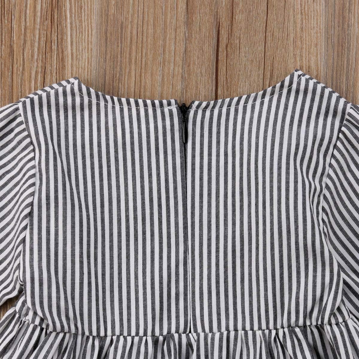 Toddler Baby Girls Short Puff Sleeve Tops Solid Color T Shirt Pullover Flare Blouse Button Down Shirts Casual Clothes: Clothing