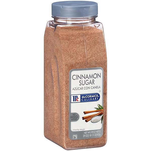 MCCORMICK CULINARY CINNAMON SUGAR, 29 OZ – ONE 29 OUNCE CONTAINER OF CINNAMON SUGAR SPICE, PERFECT FOR COOKIES, PASTRIES, CAKES TORTES AND PIES