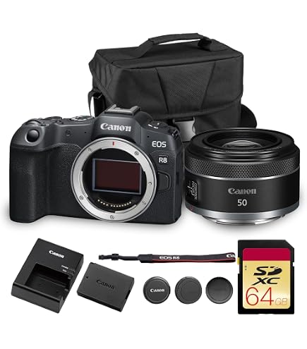 Amazon.com : Canon EOS R8 Mirrorless Camera with Canon EF 50mm f