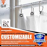 G4GADGET 2M Net Curtain Wire with 6 Hooks & 6 Eyes – Strong & Flexible view 6