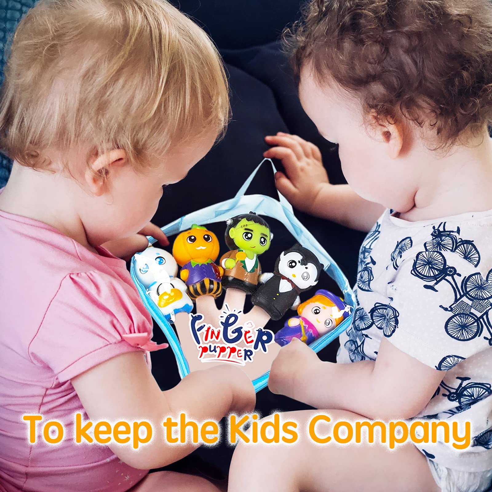Finger Puppets for Kids, Tiny Hands Toys - Halloween & Party Favors for Age 3-6 Girls & Boys