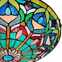 ARTZONE Tiffany Ceiling Lights, Stained Glass
