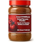 Sweet N Wellness Organic Sun- Dried Tomatoes Powder(10.6 oz/300g)- poudre de tomates séchées au soleil/ Flavorful | Non-GMO, 