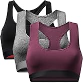 DANISH ENDURANCE Bralettes for Women, Organic Cotton Underwear, Seamless Bra, Wireless Bras, Racer Back, 3 or 5 Pack