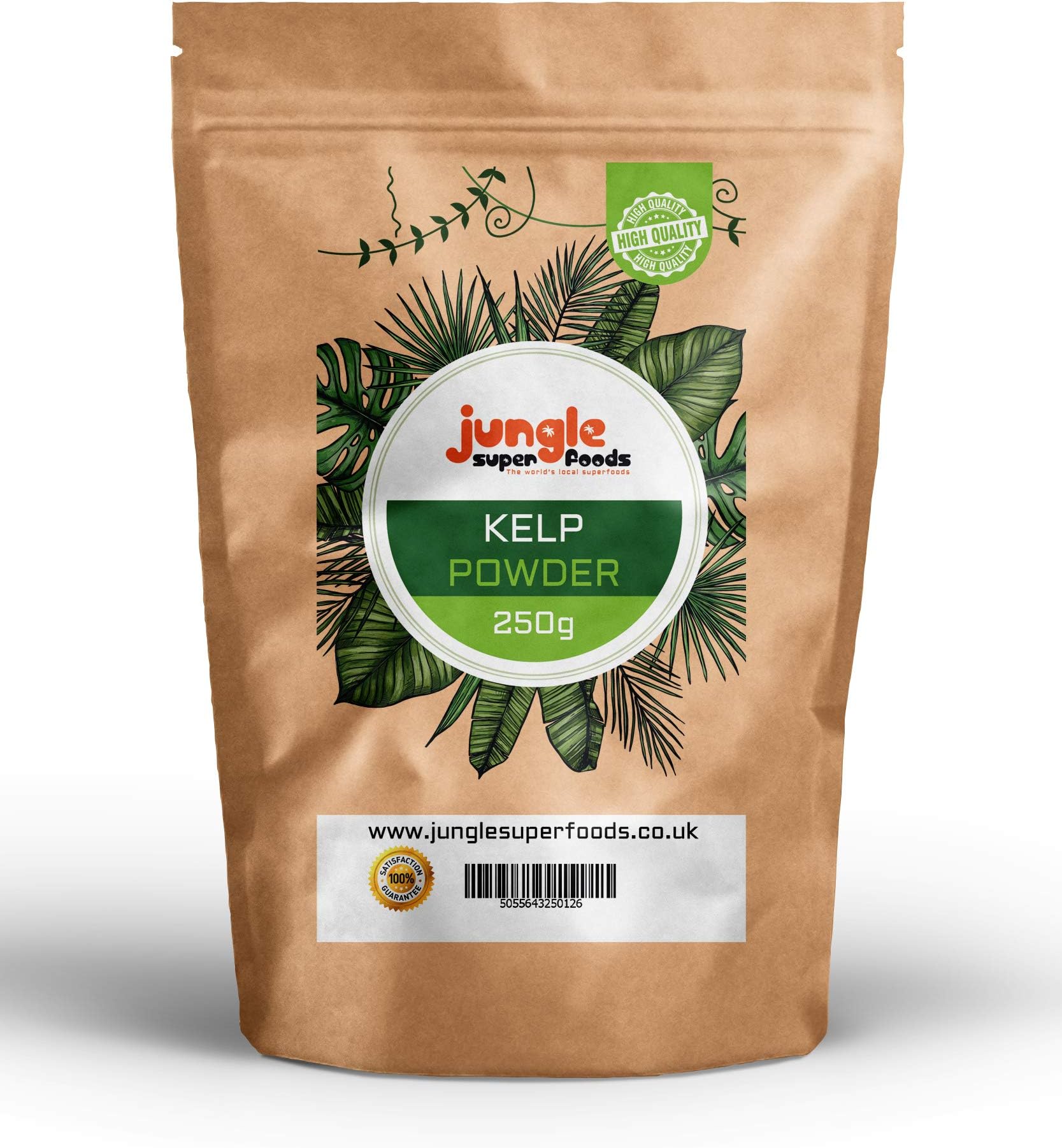 Jungle Superfoods 100% Seaweed Kelp Powder | Facial Mask & Scrub | Natural Detox Supplement (500g)