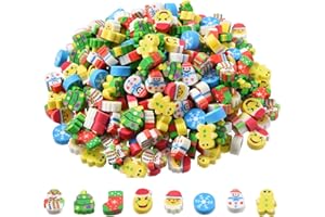 HILAZA 320pcs Mini Christmas Erasers for Kids Bulk, Cute Small Erasers for Christmas Party Favors Goodie Bags Stuffers Stocking Stuffers Holiday Gifts Classroom Rewards