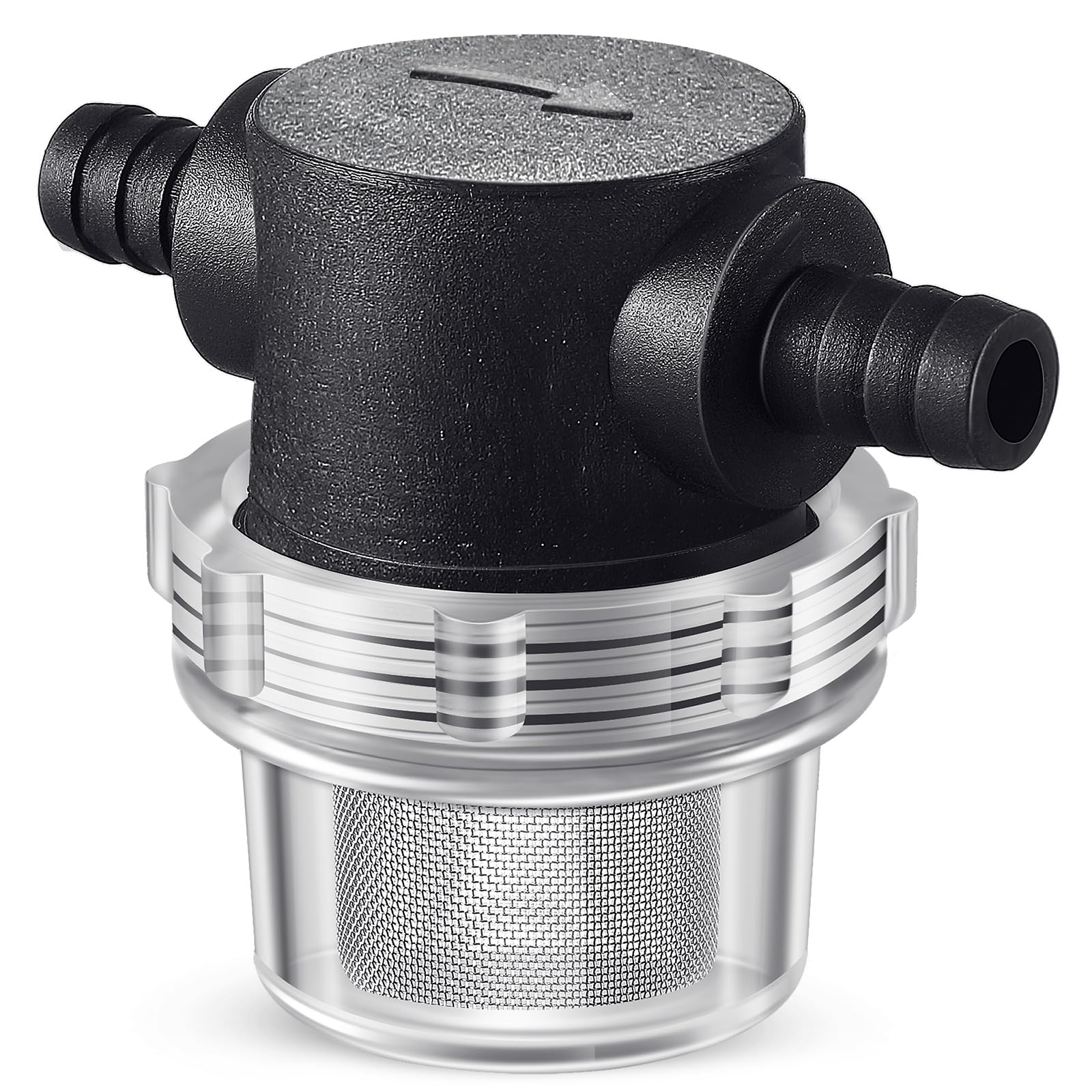 Photo 1 of Water Pump Strainer, 3/8 Inch Hose Barb In-Line Strainer Twist-On Sprayer Filter for Water Pump 12V DC 80 PSI RV Camper Marine Boat Lawn