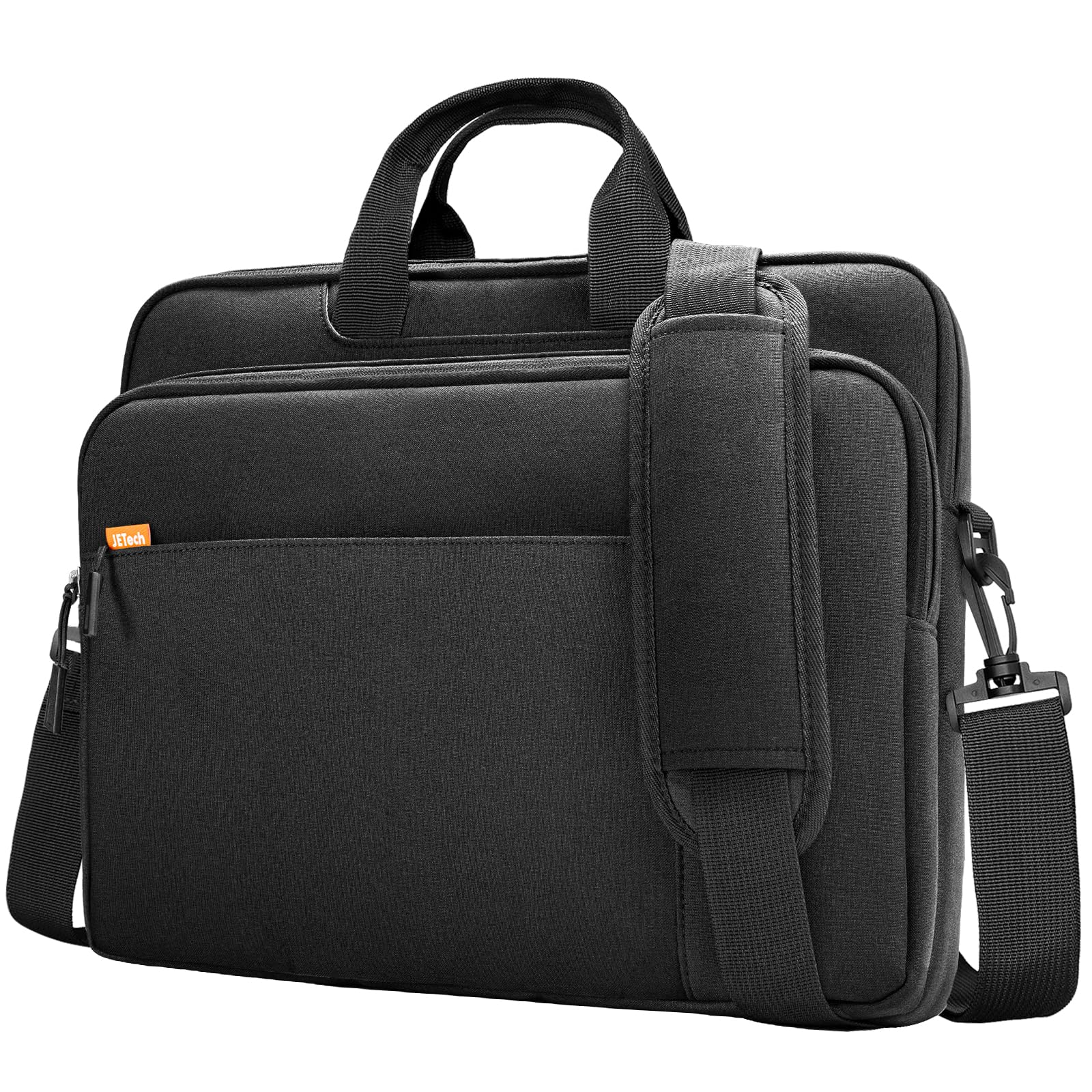 Photo 1 of JETech 15 15.6 16 Inch Laptop Bag Case, Waterproof Slim Computer Sleeve Cover Compatible with MacBook Air/Pro 15/16, Surface Book 3/2 15, Dell Inspiron 15.6, HP Pavilion 15.6 (Black)