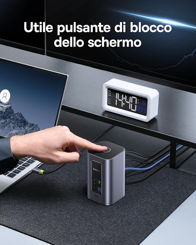 Nomos Air 12 in 1 Docking Station 2 Monitor per Windows