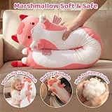Mewaii 28in Long Cat Plush Pillow Pink Cute Hugging Plush Toy view 9