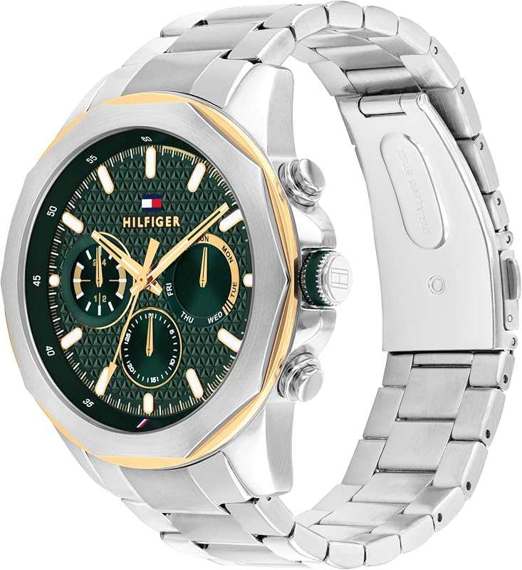Reloj Analógico de Cuarzo Multifunción para Hombre con Correa de Acero Inoxidable Plateada - 1710651 — foto 2 de 6