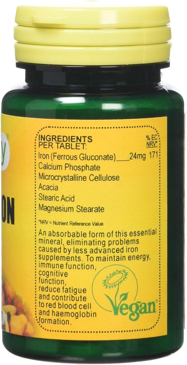 Veganicity Chelated Iron : Mineral Supplement : 90 Tablets, 90 count (Pack of 1) - Image 4