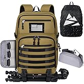 SDYSM Camera Backpack Bag Professional for DSLR/SLR Mirrorless Camera Waterproof 15.6 inch Tactical Camera Bags for Photographers with Rain Cover, Tripod Holder, Small Bag Photography Backpack Case