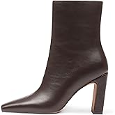 Lovee Cosee Ankle Boots for Women 2025 Chunky Heel Square Toe Heeled Boots with Zipper Comfort Fall Winter Party Office Date Night Travel Casual Outfit