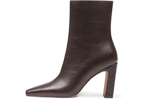 Lovee Cosee Ankle Boots for Women 2025 Chunky Heel Square Toe Heeled Boots with Zipper Comfort Fall Winter Party Office Date Night Travel Casual Outfit