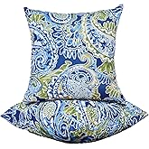 XXPILOS Outdoor Throw Pillows - Decorative Pillows with Insert Included Set of 2 Outdoor Pillows for Patio Furniture 18x18 Inch