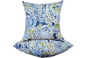 XXPILOS Outdoor Throw Pillows - Decorative Pillows with Insert Included Set of 2 Outdoor Pillows for Patio Furniture 18x18 Inch