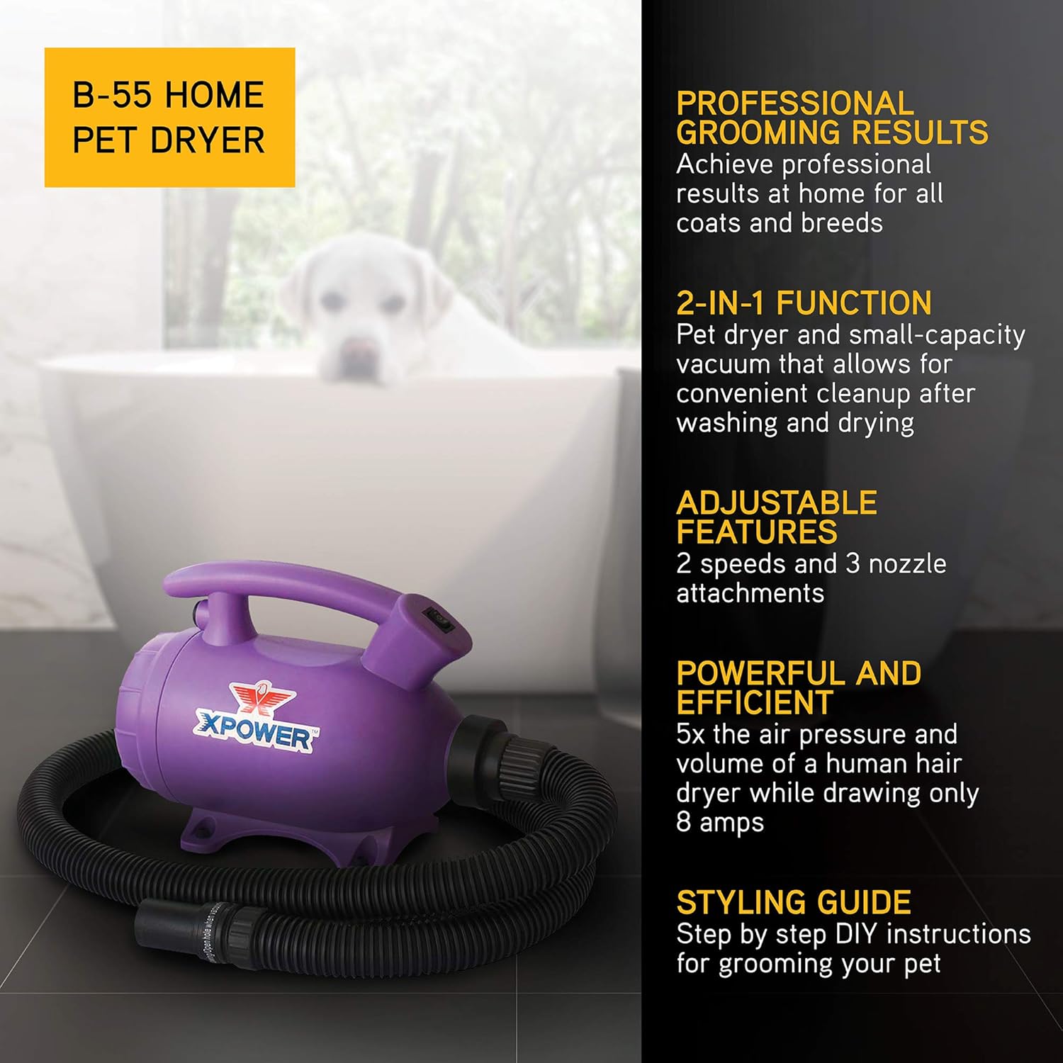 xpower professional force dog dryers