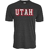 Blue 84 NCAA Unisex-Adult NCAA Officially Licensed Tri-Blend T-Shirt Vintage Prominent Black