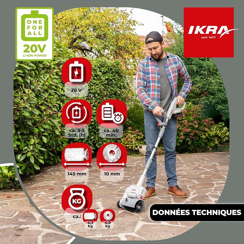 nettoyeur de surfaces et de joints à batterie Vario Brush IATR 20