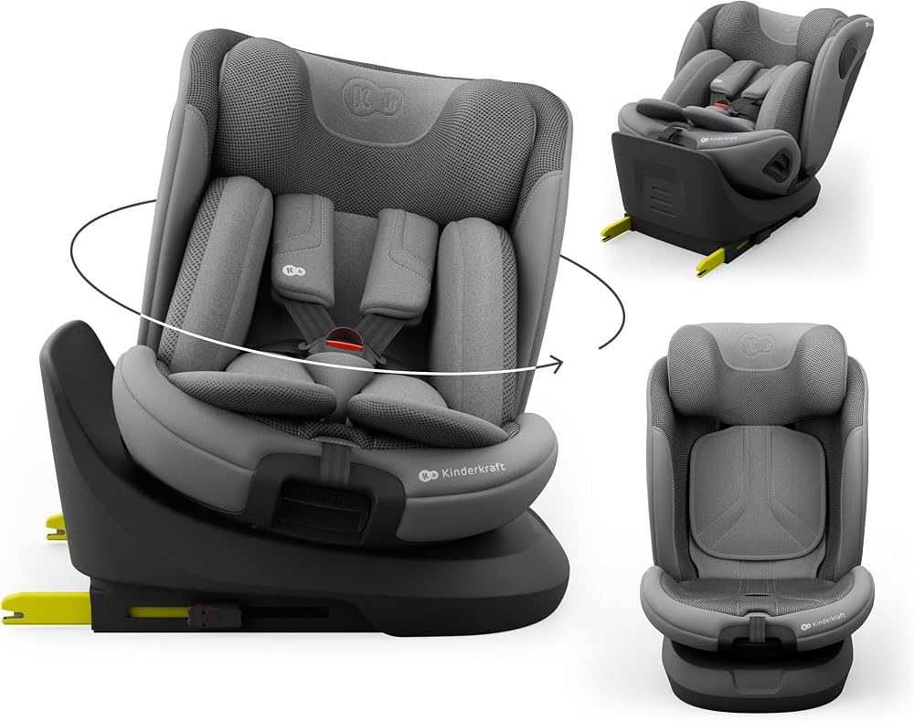Kinderkraft I-Grow 2 PRO Car Seat I-Size 40–150 cm Gray