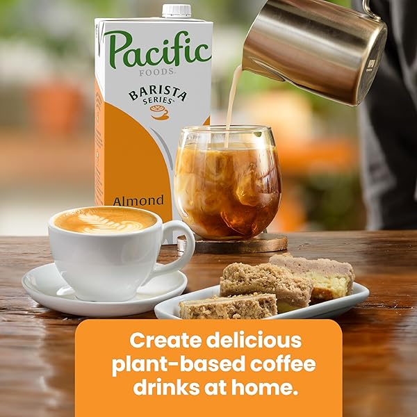 PACIFIC FOODS BARISTA SERIES ORIGINAL ALMOND MILK, PLANT BASED MILK, 32 OZ CARTON