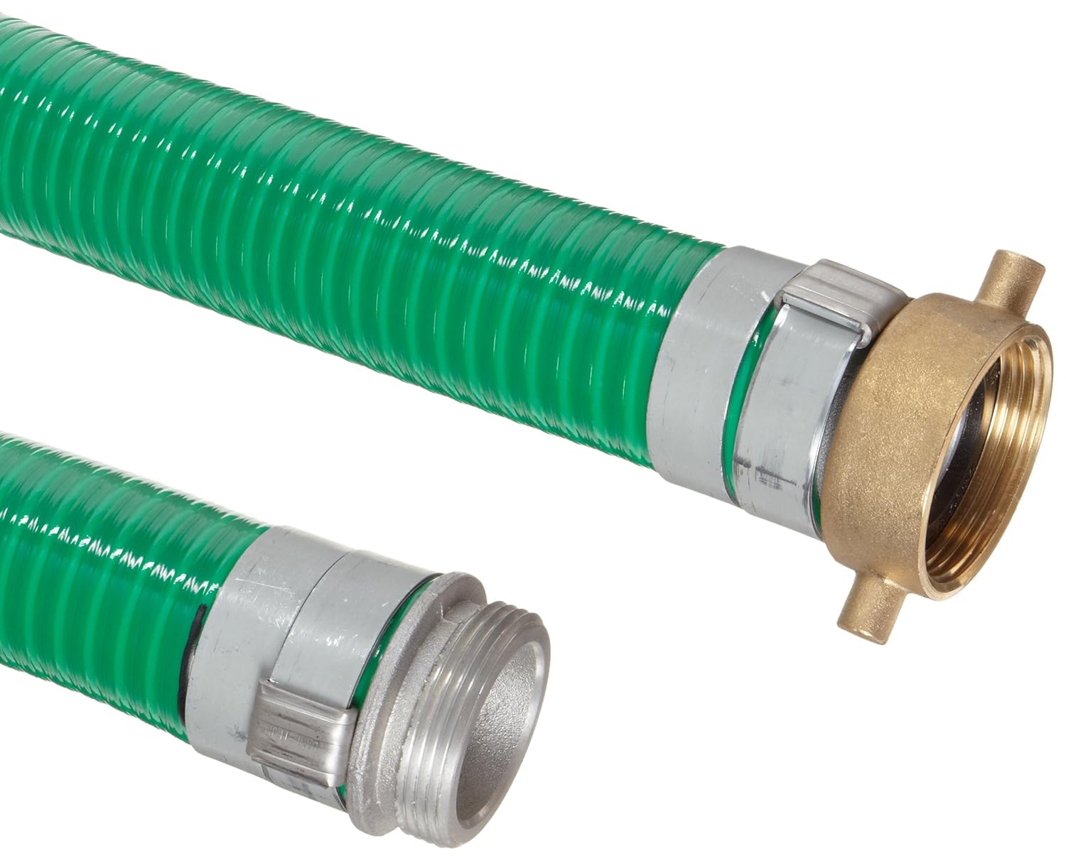 Clear PVC Water Suction Hose Assembly 2" X 25' with 2" M&F Camlock