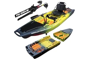 Reel Yaks Rocket Modular Fishing Kayak - 9.8ft Lightweight, Sit On Top Kayak for Adults & Youth - Stable & Portable, Ideal Space-Saving Design for Travel - 400 lbs Capacity
