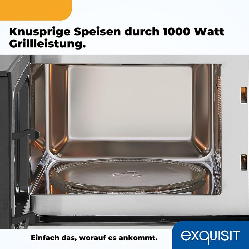Einbaumikrowelle mit Grill, 20 L, 800 W, Inoxlook