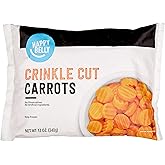 Amazon Brand - Happy Belly Frozen Carrot, Crinkle Cut, 12 ounce (Pack of 1)