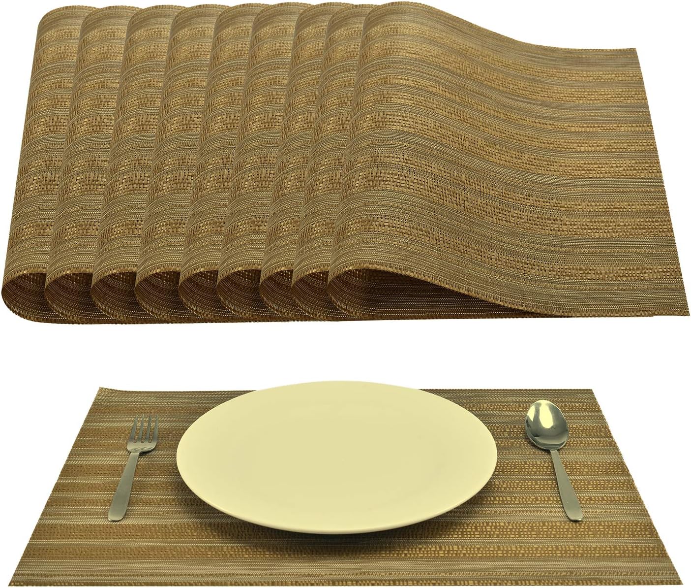 Best gold placemats for dining table set of 12