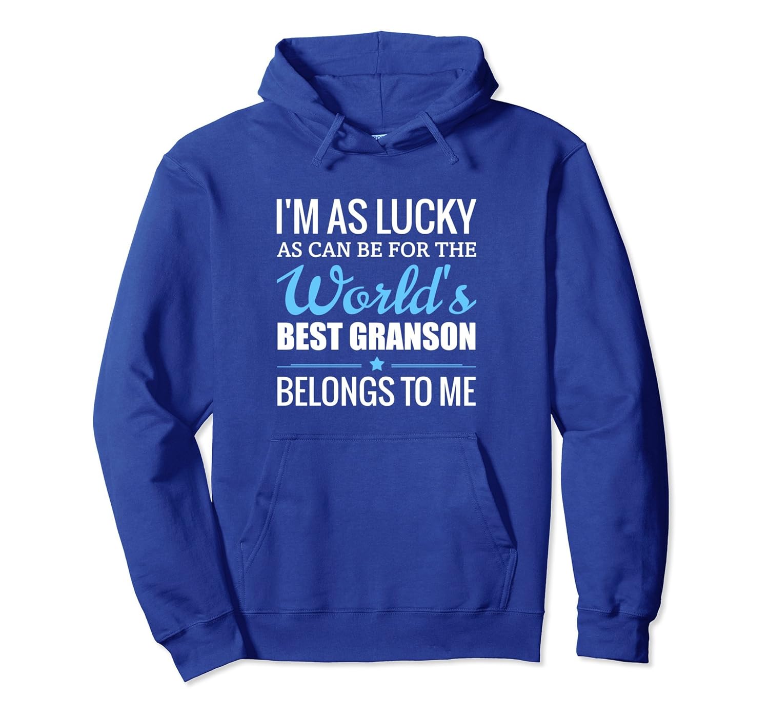 World's Best Grandson Belong To Me Pullover Hoodie-anz