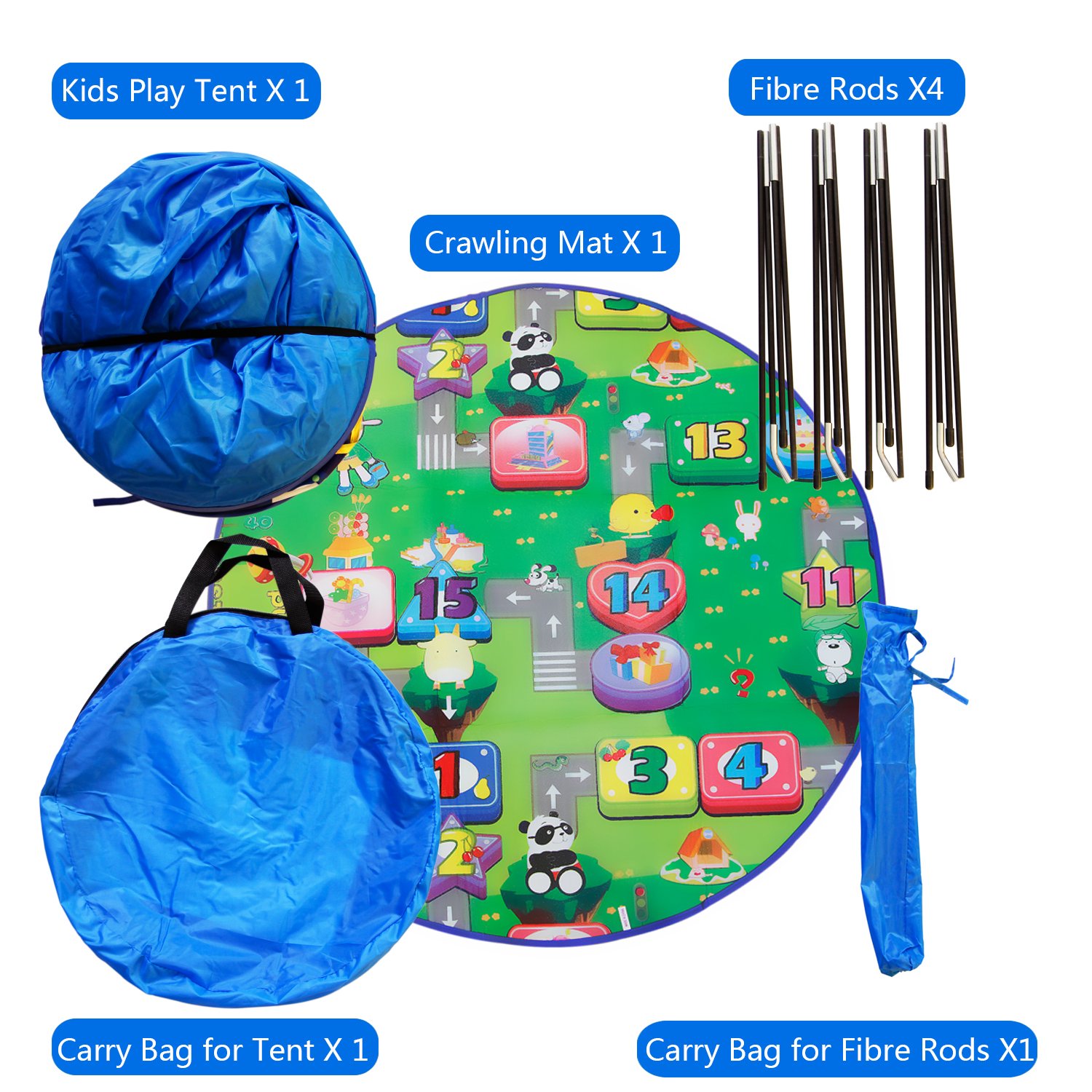 Homfu Play Tent For Kids Castle Playhouse With Space Pattern For Children Perfect Gift for Any Child