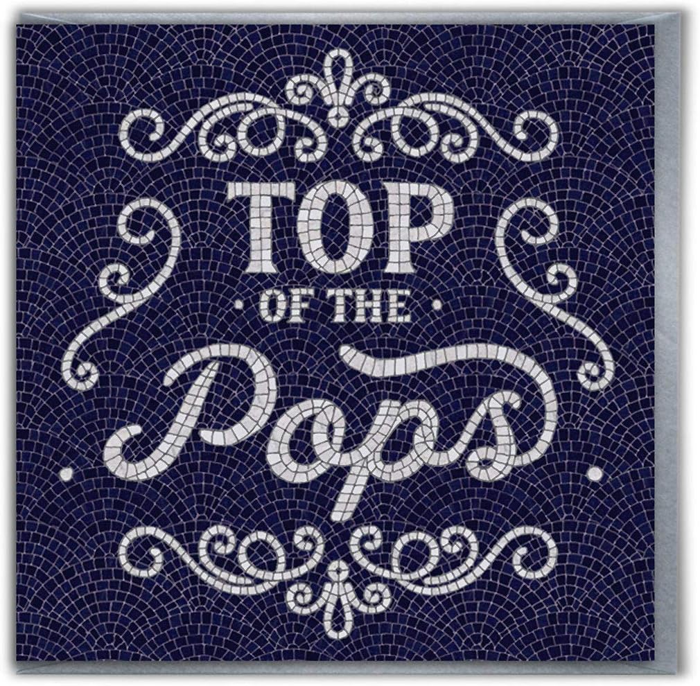 Brainbox Candy 'Top Of The Pops' - Perfect Dad Card To Go With A Present, blue|grey