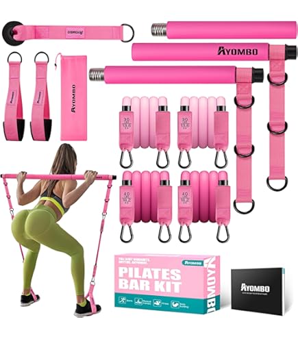 Amazon.com : Lazolloa Pilates Bar Kit with Resistance Bands