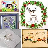 Hyber&Cara Quilling Tools Set 19 Pcs with 45 Colors 900 Strips Board Mould view 7