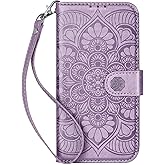 Ateeky Wallet Case for iPhone 17 Pro,[RFID Blocking] 3 Card Holder Stand with Credit Card Slot PU Leather Magnetic Protective Flip Cover for iPhone 17 Pro (Light Purple)