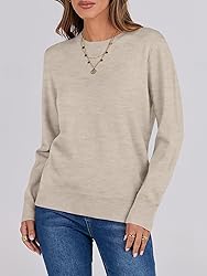 ANRABESS Sweaters for Women Long Sleeve Lightweight