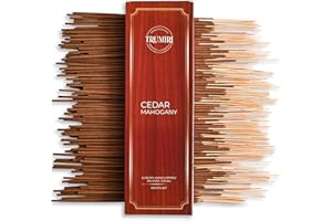 TRUMIRI Cedar Mahogany Incense Sticks - Pack of 100 Inscents-Sticks - Inciensos Aromaticos para La Casa - Made with Natural Ingredients - Scented Insence Non Toxic Insense Incents