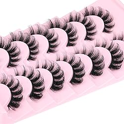 Mink Lashes Fluffy Wispy Lashes Natural Look 3D