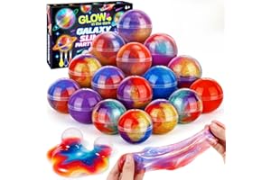 Party Favors for Kids,Topunny Galaxy Slime Kits 24 Pack Slime for Kids DIY Toys for 6-8 Year Old Girls Slime Balls Stress Rel