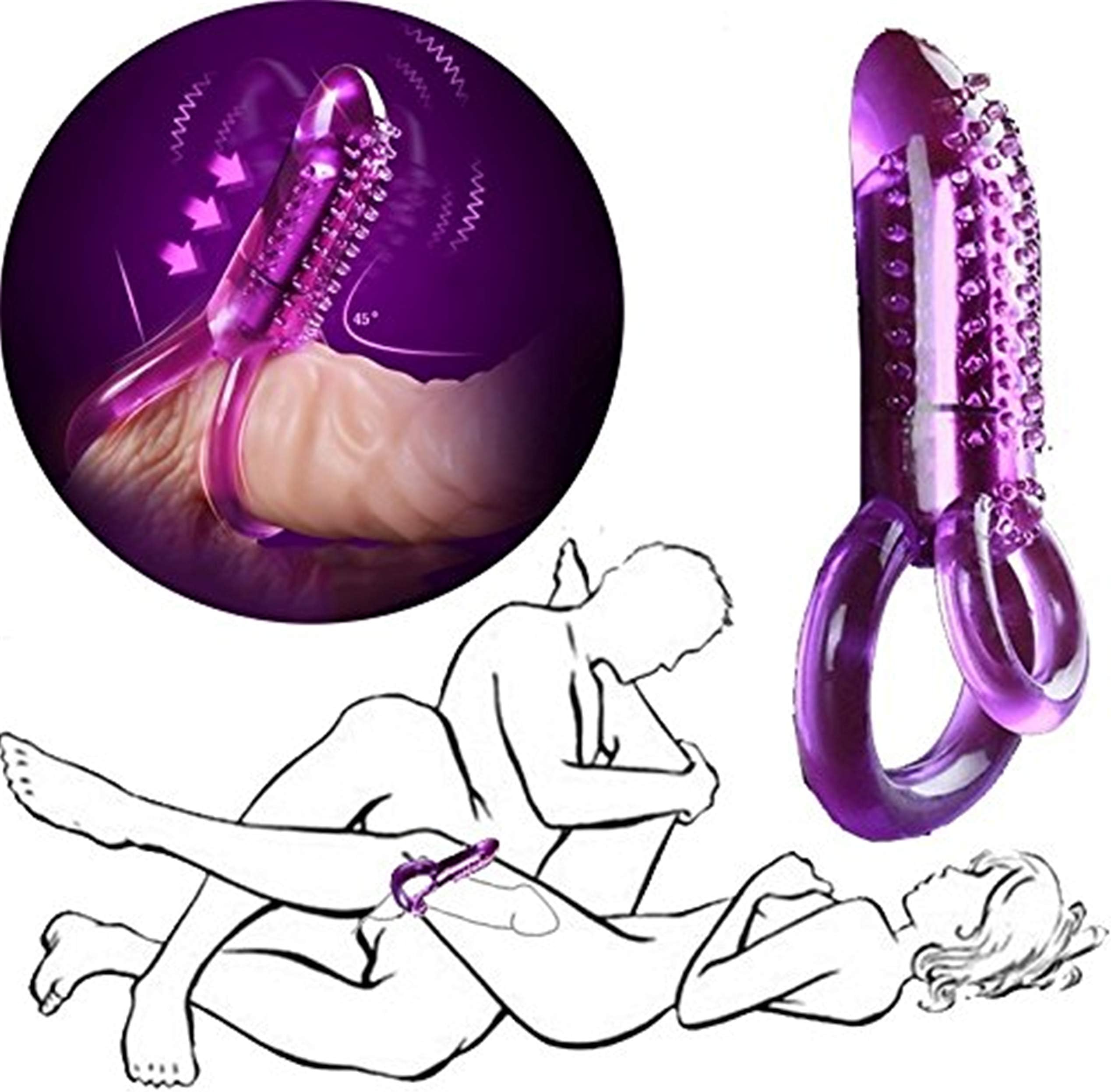Men Electric Wireless Remote Waterproof Flexible Time-Delay Body Safe Silicone Cǒck-Ríng Stímúlátór