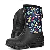 Wasserflux Waterproof Neoprene Rain Boots for Women - Stylish and Comfortable Slip-On Design, Durable Non-Slip Rubber Sole, All-Weather Protection for Outdoor