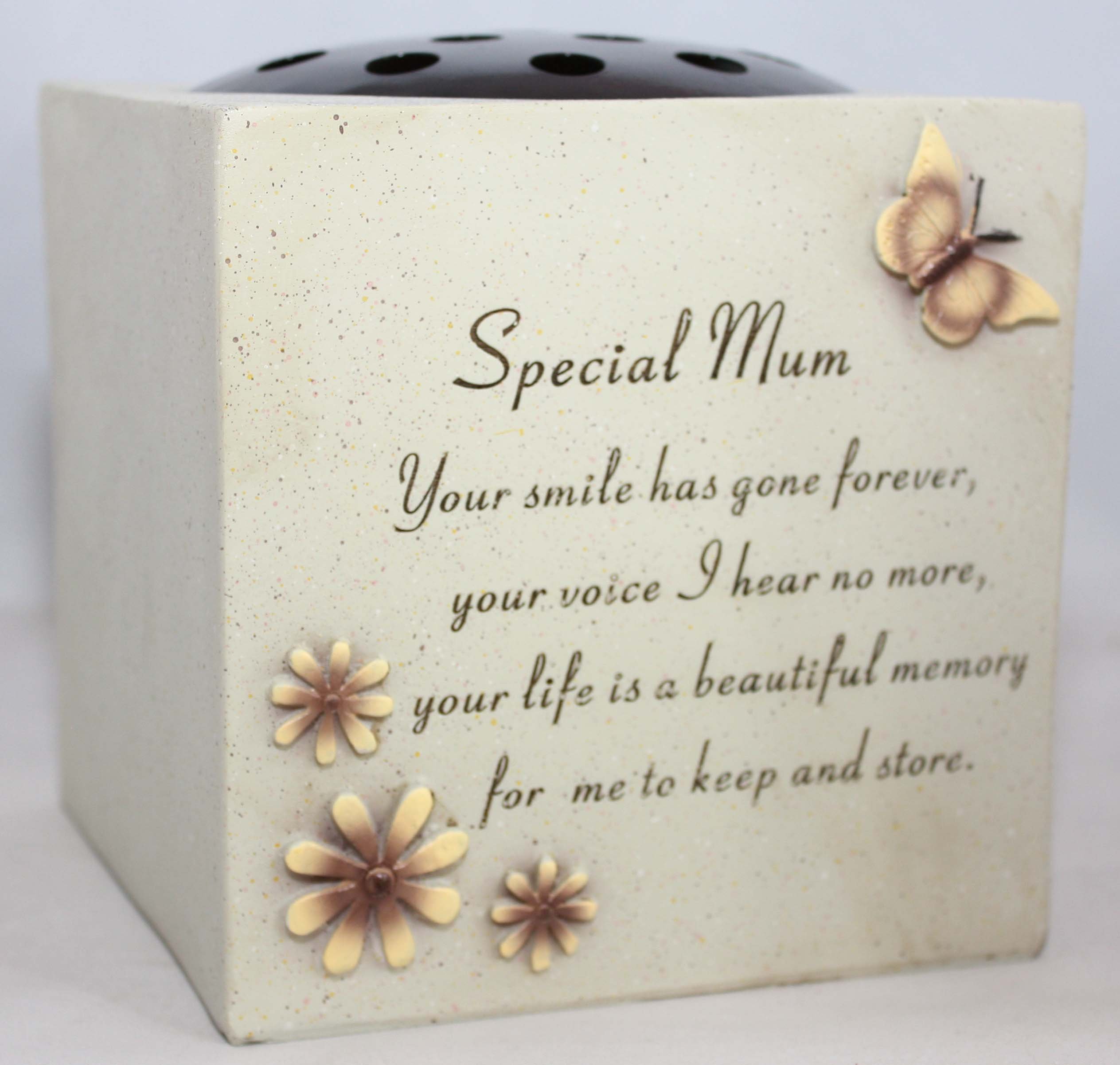 SPECIAL MUM MEMORIAL GRAVESIDE CUBE