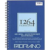 Fabriano 1264 Mixed Media Pad, 7" x 10", 110 lb.